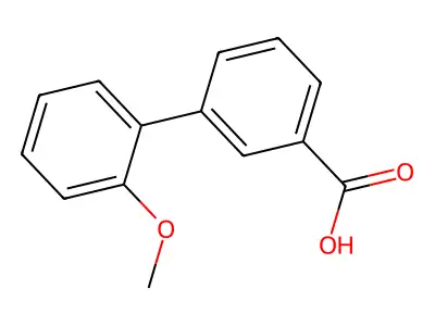 2'-Methoxy[1,1'-biphenyl]-3-carboxylic acid structure
