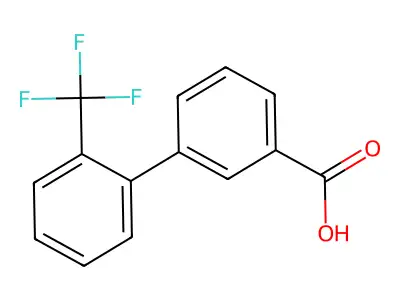 2'-Trifluoromethyl-biphenyl-3-carboxylic acid structure