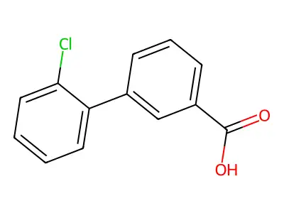 2'-Chlorobiphenyl-3-carboxylic acid structure