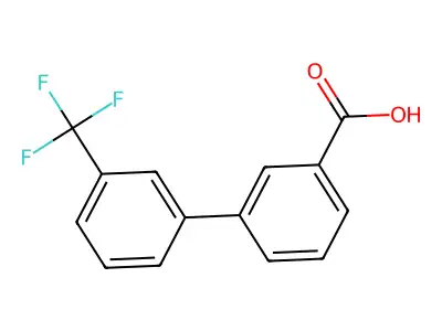 3'-Trifluoromethyl [1,1'-biphenyl]-3-carboxylic acid structure