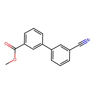 Methyl 3-(3-cyanophenyl)benzoate structure