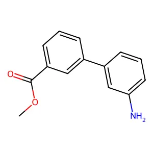 (1,1'-Biphenyl)-3-carboxylic acid, 3'-amino-, methyl ester structure