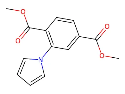 dimethyl 2-(1H-pyrrol-1-yl)terephthalate structure