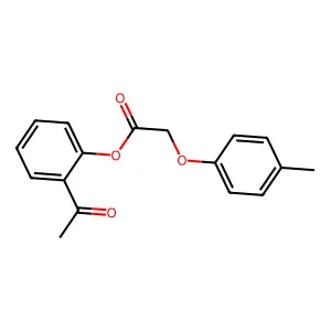 2-Acetylphenyl (4-methylphenoxy)acetate structure