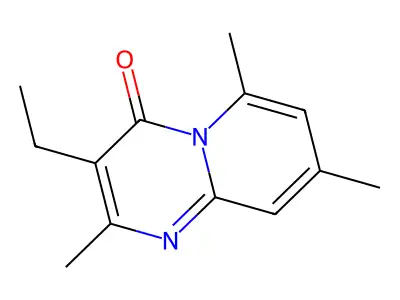 4H-Pyrido[1,2-a]pyrimidin-4-one, 3-ethyl-2,6,8-trimethyl- structure