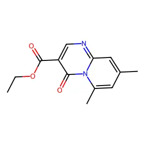 Ethyl 6,8-dimethyl-4-oxopyrido[1,2-a]pyrimidine-3-carboxylate structure