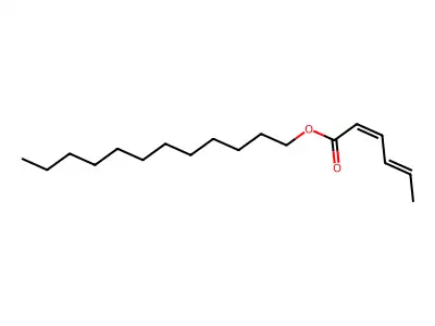 Dodecyl hexa-2,4-dienoate structure