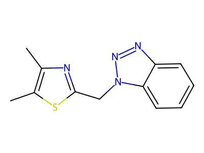 1-[(Dimethyl-1,3-thiazol-2-yl)methyl]-1H-1,2,3-benzotriazole structure