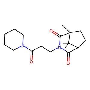 Piperidine, 1-(3-camphorimidopropionyl)- structure