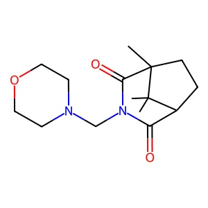 Camphorimide, N-(morpholinomethyl)- structure