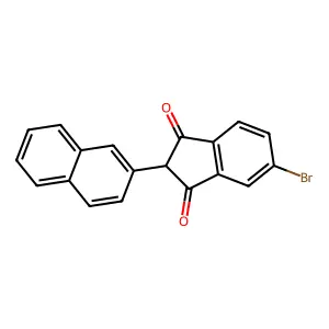 5-Bromo-2-(naphthalen-2-yl)-1H-indene-1,3(2H)-dione structure