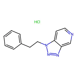 1H-v-Triazolo(4,5-c)pyridine, 1-phenethyl-, monohydrochloride structure