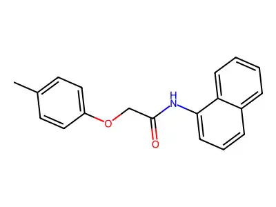 2-(4-Methylphenoxy)-N-(1-naphthyl)acetamide structure