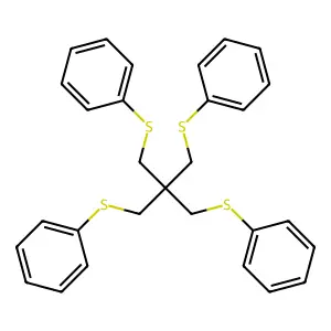 [3-Phenylsulfanyl-2,2-bis(phenylsulfanylmethyl)propyl]sulfanylbenzene structure