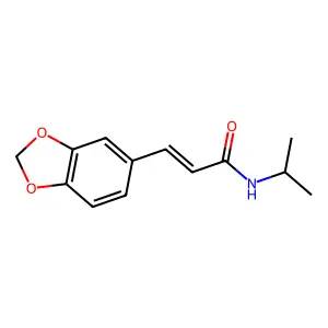2-Propenamide, 3-(1,3-benzodioxol-5-yl)-N-(1-methylethyl)- structure