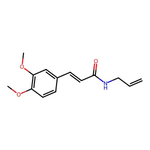 Cinnamamide, N-allyl-3,4-dimethoxy- structure