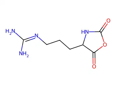 [3-(2,5-二氧代-4-噁唑烷基)丙基]胍 structure