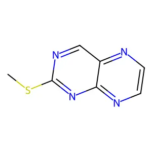 Pteridine, 2-(methylthio)- structure