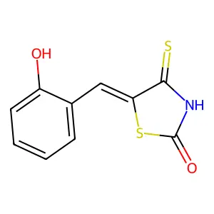 2-Thiazolidinone, 5-[(2-hydroxyphenyl)methylene]-4-thioxo- structure