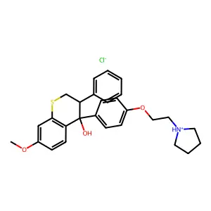C28H31NO3S.ClH structure