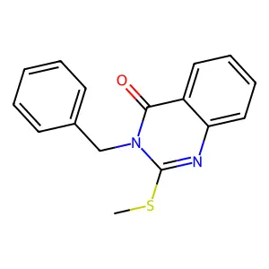 3-Benzyl-2-(methylthio)quinazolin-4(3H)-one structure