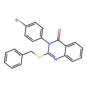 2-(benzylsulfanyl)-3-(4-bromophenyl)quinazolin-4(3H)-one structure