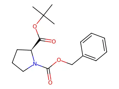 1-苄基 2-叔丁基吡咯烷-1,2-二甲酸酯 structure