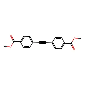 Dimethyl 4,4'-(ethyne-1,2-diyl)dibenzoate structure