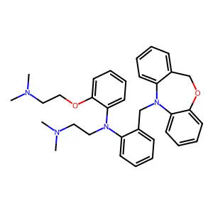 1,2-Ethanediamine, N-[2-(dibenz[b,e][1,4]oxazepin-5(11H)-ylmethyl)phenyl]-N-[2-[2-(dimethylamino)ethoxy]phenyl]-N',N'-dimethyl- structure