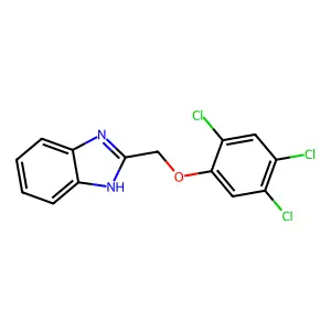 1H-Benzimidazole, 2-[(2,4,5-trichlorophenoxy)methyl]- structure