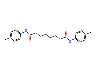 N,N'-bis(4-methylphenyl)octanediamide structure