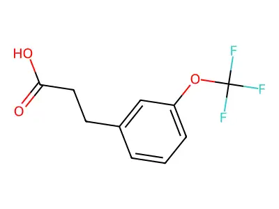 3-[3-(Trifluoromethoxy)phenyl]propanoic acid structure