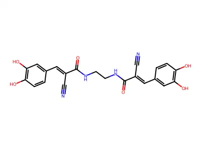 Dimeric Tyrphostin 3 structure