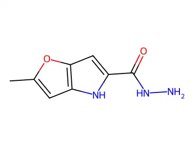 2-methyl-4H-furo[3,2-b]pyrrole-5-carbohydrazide structure