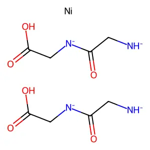 Bis((2-azanidylacetyl)-(carboxymethyl)azanide);nickel structure