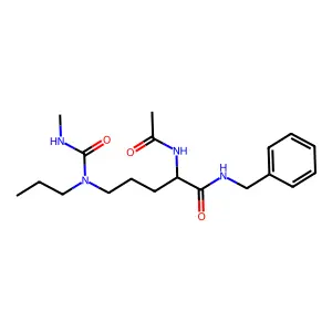 2-acetamido-N-benzyl-5-[methylcarbamoyl(propyl)amino]pentanamide structure