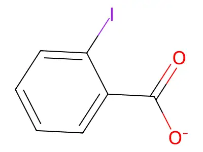 Benzoic acid, 2-iodo-, ion(1-) structure