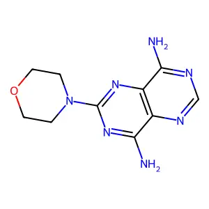 2-(Morpholin-4-yl)pyrimido[5,4-d]pyrimidine-4,8-diamine structure