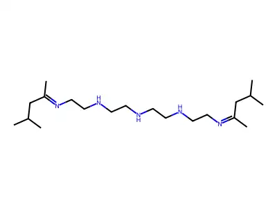 1,2-Ethanediamine, N-(2-((1,3-dimethylbutylidene)amino)ethyl)-N'-(2-((2-((1,3-dimethylbutylidene)amino)ethyl)amino)ethyl)- structure