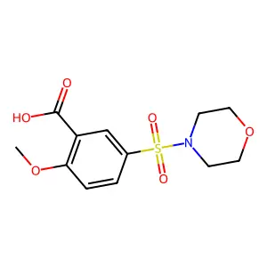 2-甲氧基-5-(4-吗啉基磺酰基)苯甲酸 structure