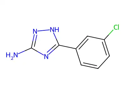 5-(3-chlorophenyl)-4H-1,2,4-triazol-3-amine structure