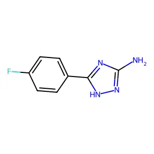 5-(4-fluorophenyl)-4H-1,2,4-triazol-3-amine structure