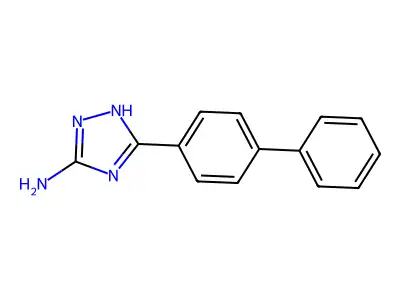 5-(4-phenylphenyl)-1H-1,2,4-triazol-3-amine structure