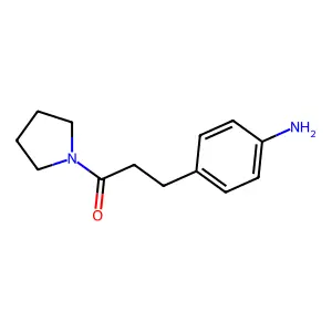 3-(4-Aminophenyl)-1-(1-pyrrolidinyl)-1-propanone structure