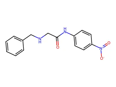 2-(benzylamino)-N-(4-nitrophenyl)acetamide structure