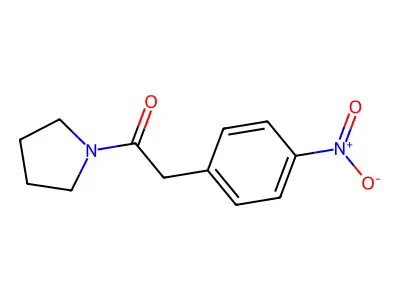 1-[(4-Nitrophenyl)acetyl]pyrrolidine structure