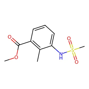 Methyl 2-methyl-3-[(methylsulfonyl)amino]benzoate structure