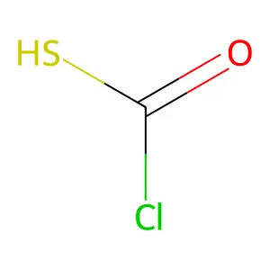 氯硫代甲酸 structure