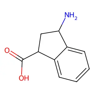3-amino-2,3-dihydro-1H-indene-1-carboxylic Acid structure