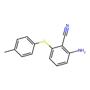 Benzonitrile, 2-amino-6-[(4-methylphenyl)thio]- structure